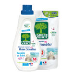 adoucissant peaux sensibles et recharge L'Arbre Vert