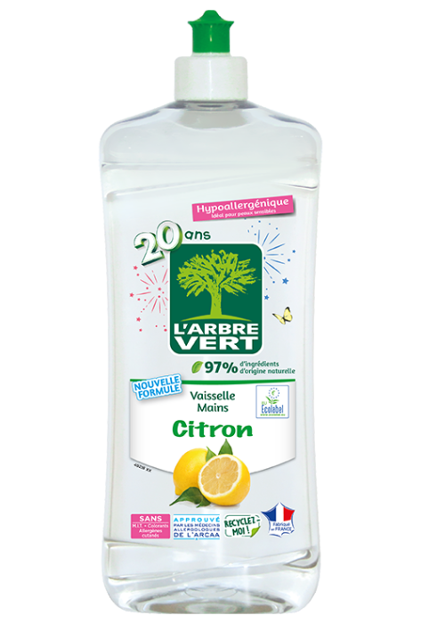 Liquide Vaisselle à la main écologique Citron Menthe bio 500ml