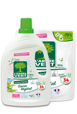 L'ARBRE VERT lessive à la main écologique français tb 250 ml à